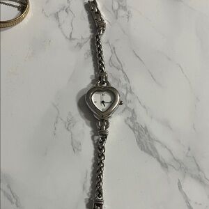 Silver Heart-Shaped Women's Watch
